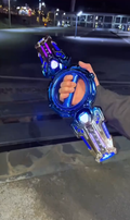 Retractable Light‑Up Spinning Saber Toy with Sound Effects for Kids