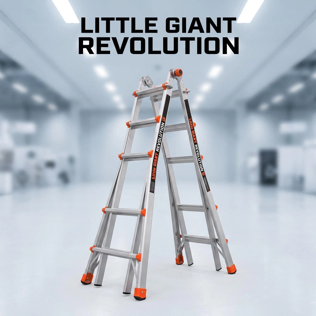 Multi-Position Aluminum Ladder | Compact Folding for All Jobs