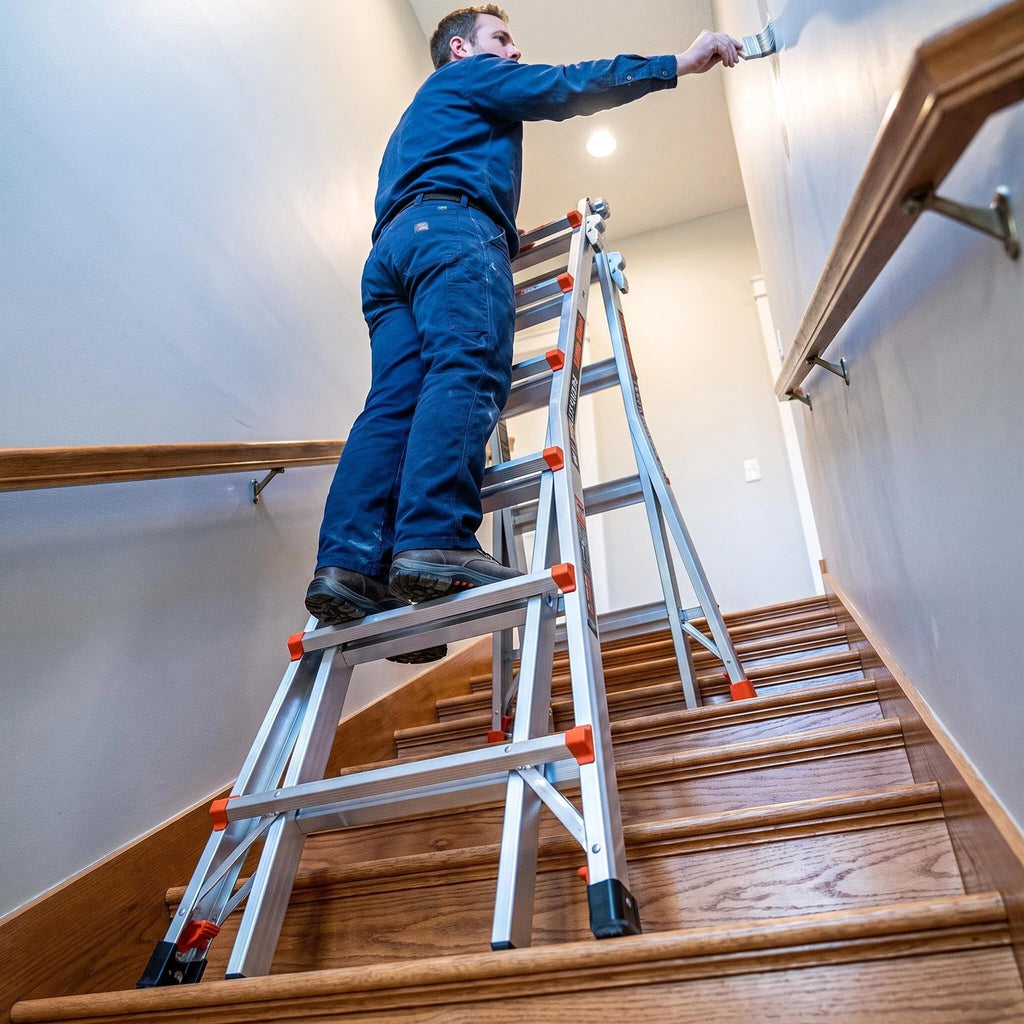 Multi-Position Aluminum Ladder | Compact Folding for All Jobs