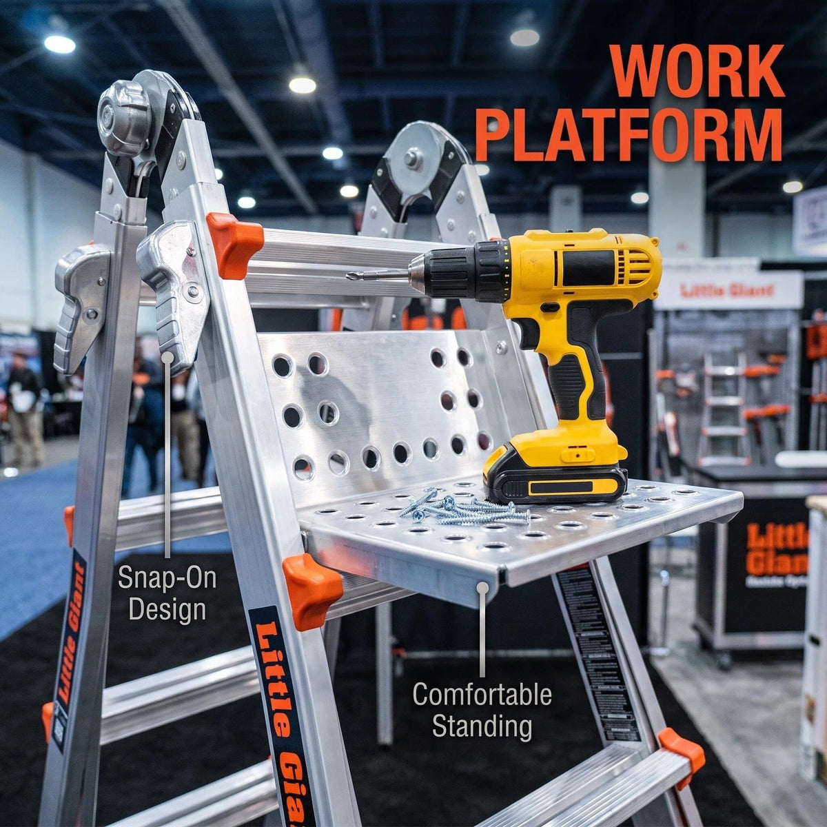Multi-Position Aluminum Ladder | Compact Folding for All Jobs