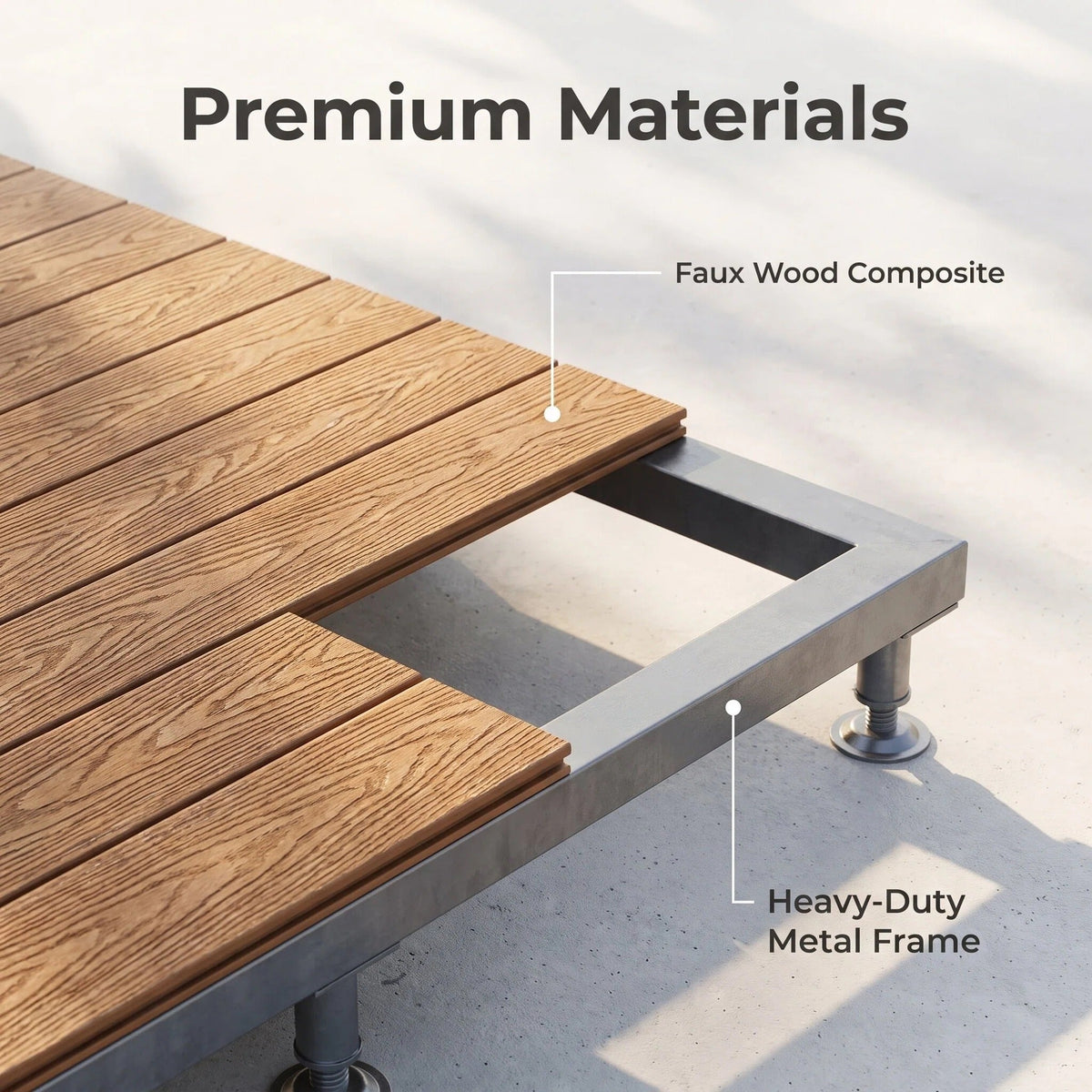 Modular Outdoor Deck Tiles | Tool-Free Install for Your Patio
