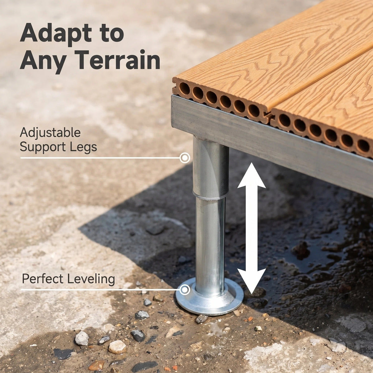 Modular Outdoor Deck Tiles | Tool-Free Install for Your Patio