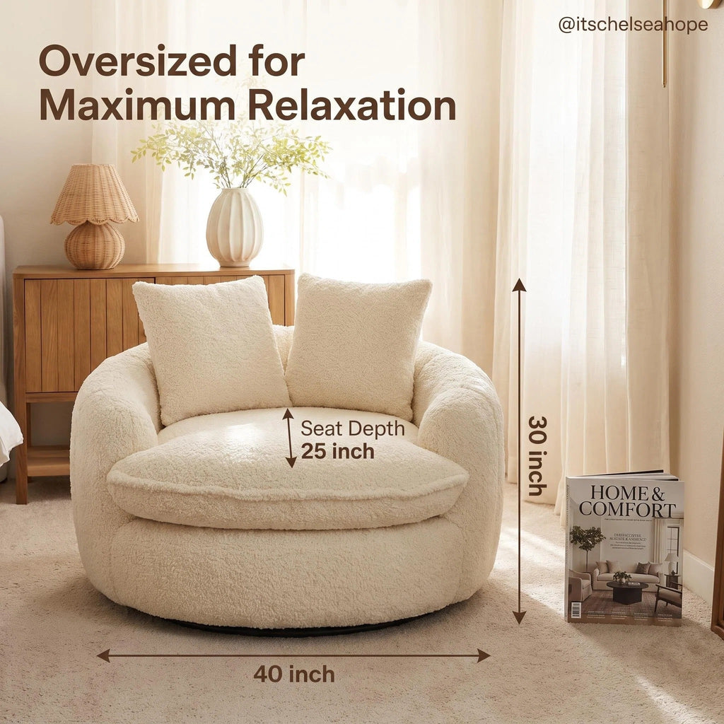 Fluffy Lazy Sofa, Ultra Soft Multi-Purpose Chair for All Rooms