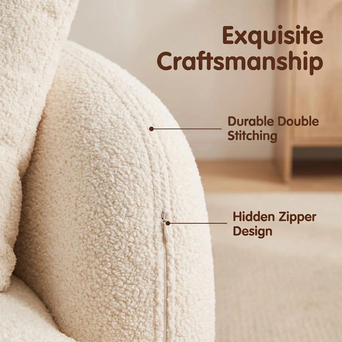 Fluffy Lazy Sofa, Ultra Soft Multi-Purpose Chair for All Rooms